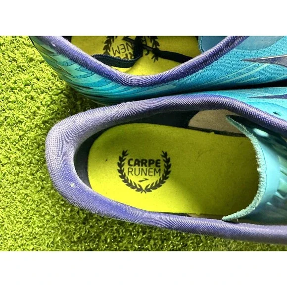 Brooks Mach 18 Men's Track Field Running Racing Shoes Sz 10.5 Blue Yellow - Picture 7 of 8